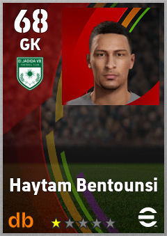 Haytam Bentounsi — GK, OVR 68, MAX 68