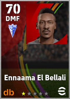 Ennaama El Bellali — DMF, OVR 70, MAX 70
