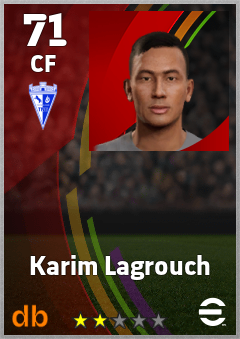 Karim Lagrouch — CF, OVR 71, MAX 71