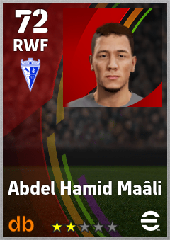Abdel Hamid Maâli — RWF, OVR 72, MAX 72