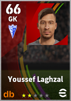 Youssef Laghzal — GK, OVR 66, MAX 66
