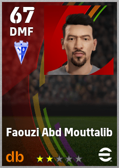 Faouzi Abd Mouttalib — DMF, OVR 67, MAX 67