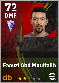 Faouzi Abd Mouttalib — DMF, OVR 72, MAX 72