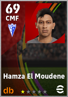 Hamza El Moudene — CMF, OVR 69, MAX 69