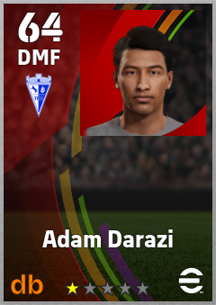 Adam Darazi — DMF, OVR 64, MAX 64