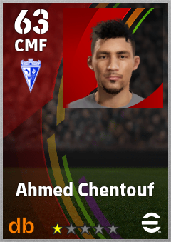 Ahmed Chentouf — CMF, OVR 63, MAX 63