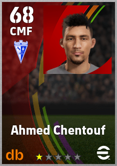 Ahmed Chentouf — CMF, OVR 68, MAX 68