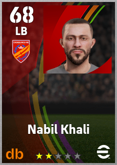 Nabil Khali — LB, OVR 68, MAX 68