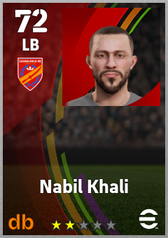 Nabil Khali — LB, OVR 72, MAX 72