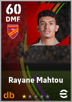 Rayane Mahtou — DMF, OVR 60, MAX 60