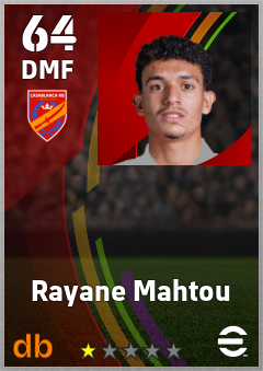 Rayane Mahtou — DMF, OVR 64, MAX 64