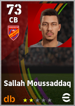 Sallah Moussaddaq — CB, OVR 73, MAX 73