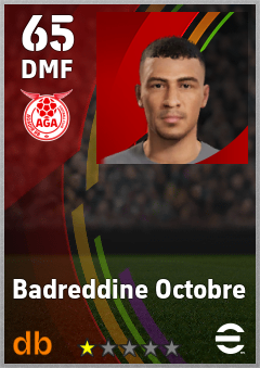 Badreddine Octobre — DMF, OVR 65, MAX 65