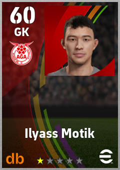 Ilyass Motik eFootball player card