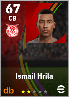 Ismail Hrila — CB, OVR 67, MAX 67