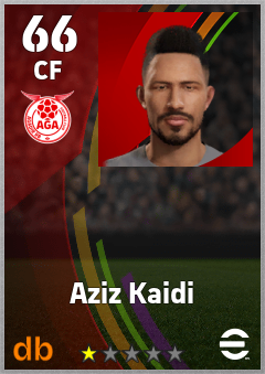 Aziz Kaidi — CF, OVR 66, MAX 66
