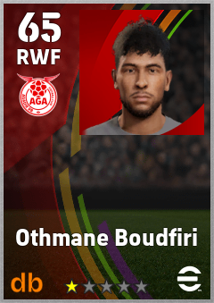 Othmane Boudfiri — RWF, OVR 65, MAX 65