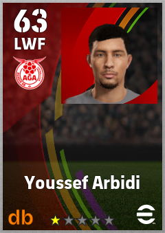 Youssef Arbidi — LWF, OVR 63, MAX 63