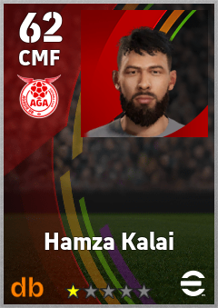 Hamza Kalai — CMF, OVR 62, MAX 62