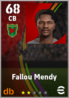Fallou Mendy — CB, OVR 68, MAX 68