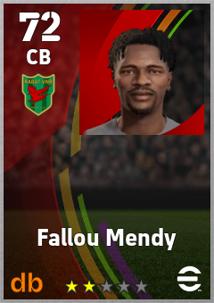Fallou Mendy — CB, OVR 72, MAX 72