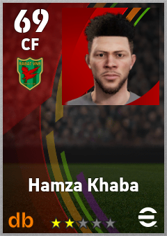 Hamza Khaba — CF, OVR 69, MAX 69