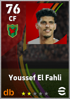 Youssef El Fahli — CF, OVR 76, MAX 76