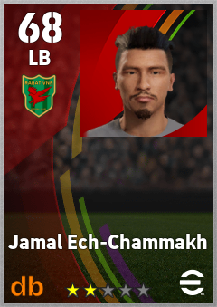 Jamal Ech-Chammakh — LB, OVR 68, MAX 68