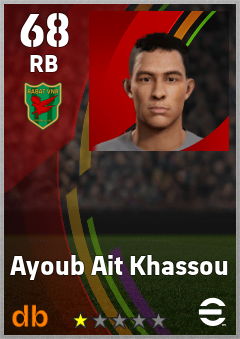 Ayoub Ait Khassou — RB, OVR 68, MAX 68