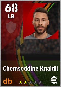 Chemseddine Knaidil — LB, OVR 68, MAX 68