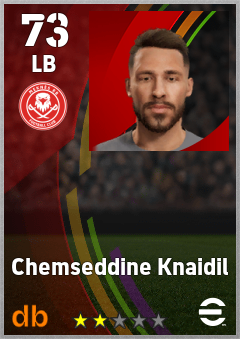 Chemseddine Knaidil — LB, OVR 73, MAX 73