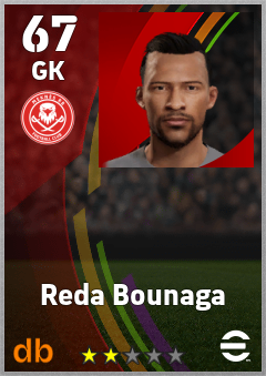Reda Bounaga — GK, OVR 67, MAX 67