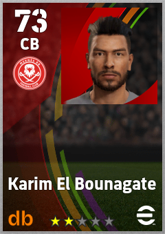 Karim El Bounagate — CB, OVR 73, MAX 73