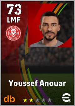 Youssef Anouar — LMF, OVR 73, MAX 73