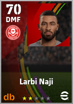Larbi Naji — DMF, OVR 70, MAX 70