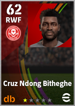 Cruz Ndong Bitheghe — RWF, OVR 62, MAX 62