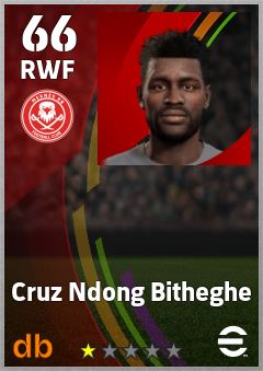Cruz Ndong Bitheghe — RWF, OVR 66, MAX 66