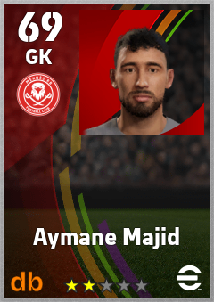 Aymane Majid — GK, OVR 69, MAX 69
