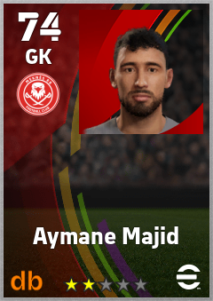 Aymane Majid — GK, OVR 74, MAX 74