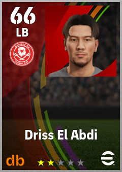 Driss El Abdi eFootball player card
