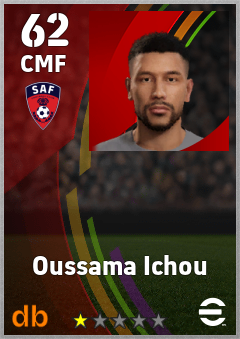 Oussama Ichou — CMF, OVR 62, MAX 62