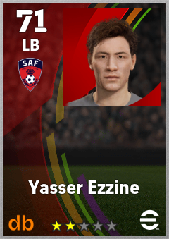 Yasser Ezzine — LB, OVR 71, MAX 71