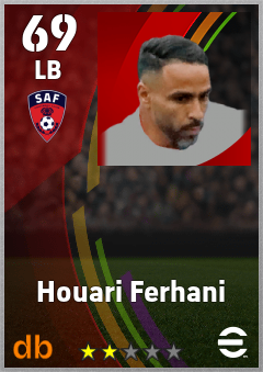 Houari Ferhani — LB, OVR 69, MAX 69