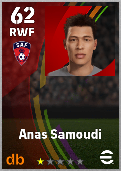Anas Samoudi — RWF, OVR 62, MAX 62