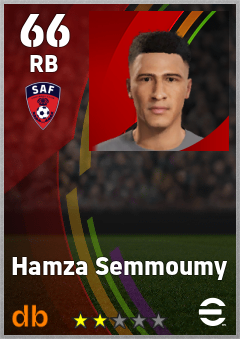 Hamza Semmoumy — RB, OVR 66, MAX 66