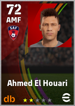 Ahmed El Houari — AMF, OVR 72, MAX 72
