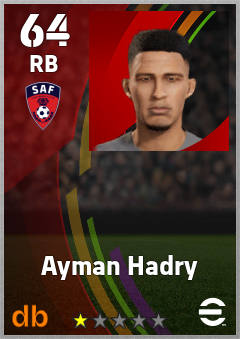 Ayman Hadry — RB, OVR 64, MAX 64