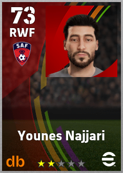 Younes Najjari — RWF, OVR 73, MAX 73