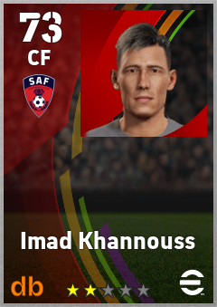 Imad Khannouss — CF, OVR 73, MAX 73