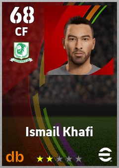 Ismail Khafi — CF, OVR 68, MAX 68